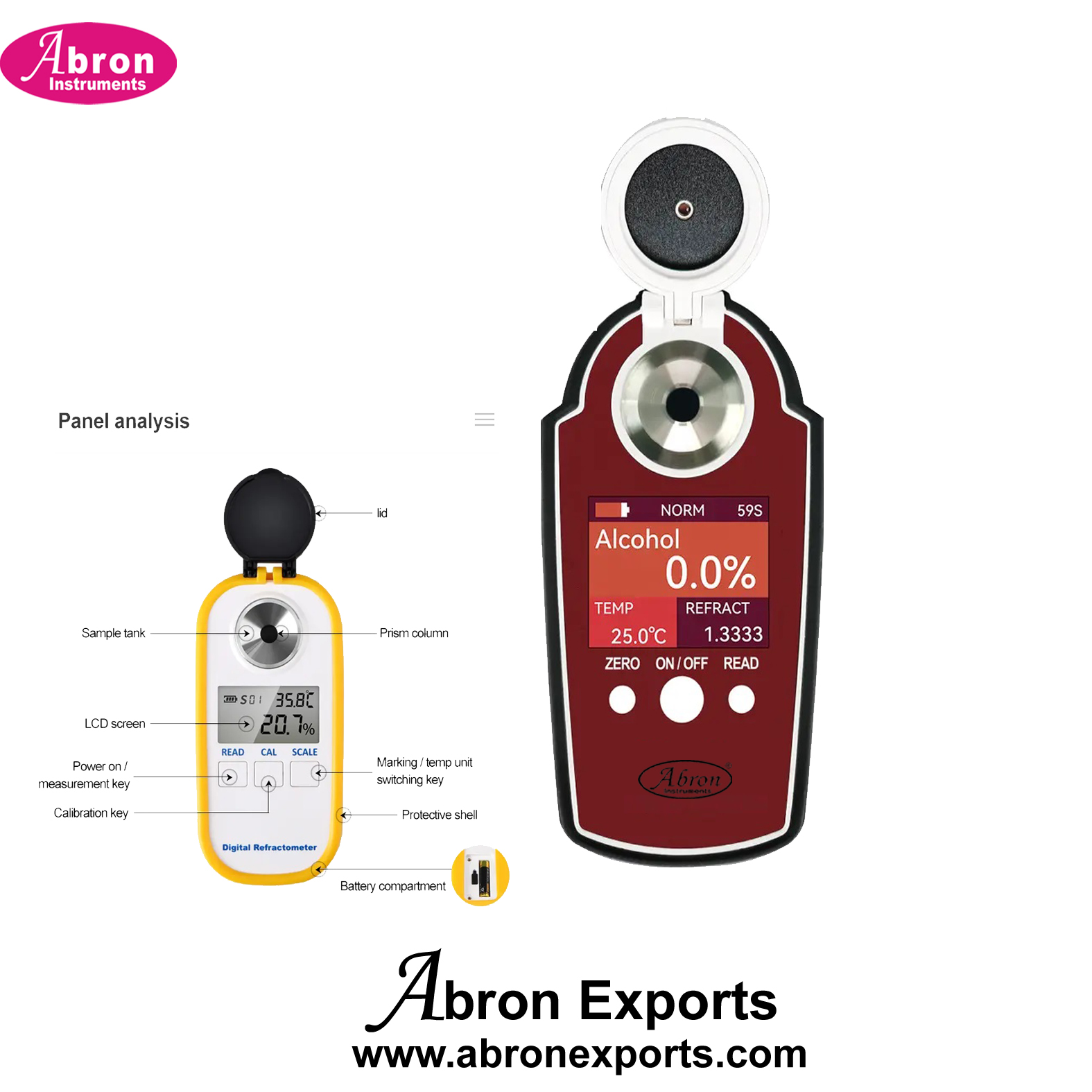 Alcohol Meter Digital Portable Hand Held Abron AB-70DAH 